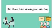Bài tham luận về công tác nữ công