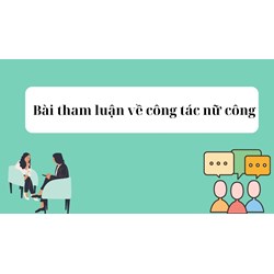 Bài tham luận về công tác nữ công