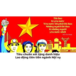 Tiêu chuẩn xét tặng đanh hiệu Lao động tiên tiến ngành Nội vụ