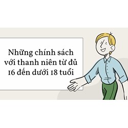 Những chính sách với thanh niên từ đủ 16 đến dưới 18 tuổi