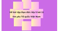 Vở bài tập Đạo đức lớp 5 bài 11 Em yêu Tổ quốc Việt Nam