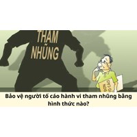 Bảo vệ người tố cáo hành vi tham nhũng bằng hình thức nào?
