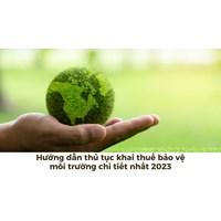 Hướng dẫn thủ tục khai thuế bảo vệ môi trường chi tiết nhất