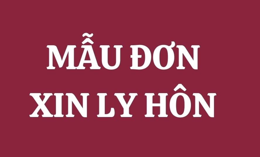 Mẫu đơn ly hôn