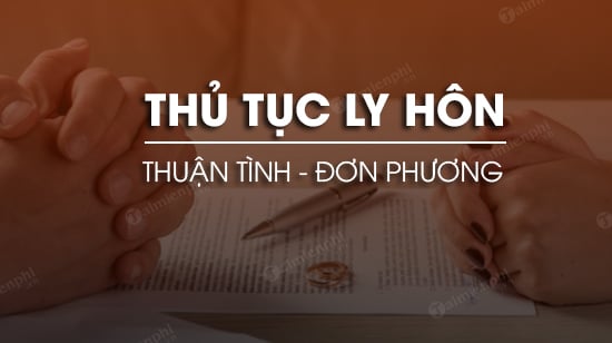 Thủ tục ly hôn